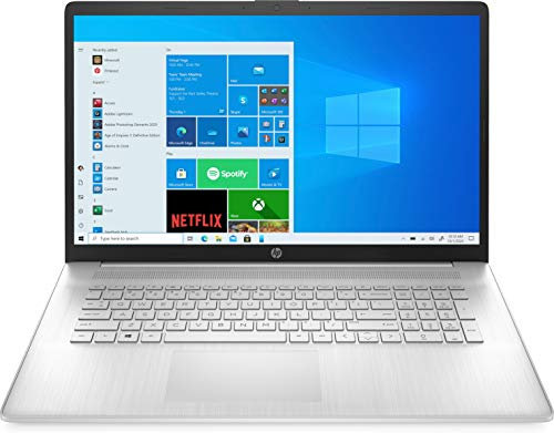 HP 17-cp0057ng (17,3 Zoll / Full HD IPS) Laptop (AMD Ryzen 5 5500U, 16GB DDR4 RAM, 512GB SSD, AMD Grafik, Windows 10, QWERTZ-Layout) silber