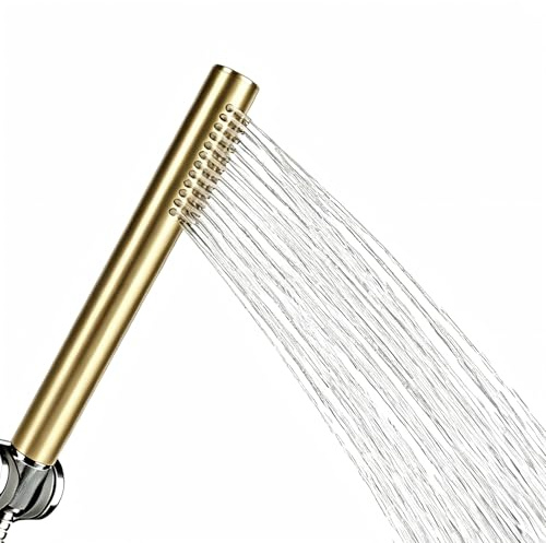 High Pressure Brass Handheld Shower Head,Copper,G1/2 Brass Nozzles | Handheld Shower Head Copper Pencil Shower Handset Powerful Spray Water Saving for Bathroom Home Use