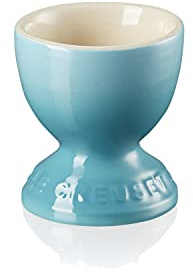 LE CREUSET Coquetier à pied en grès, 9 g, Bleu Caraïbes, 71702001700099
