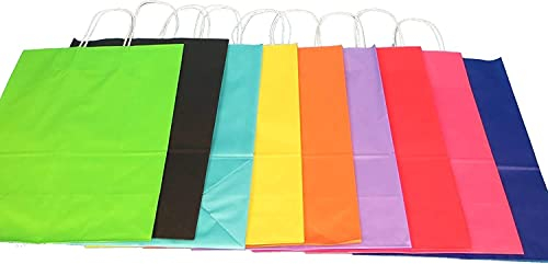 300 Premium Papiertragetaschen Papiertüten Geschenktüten mit Kordel 18+8x22cm Lavendel 80g/m² inkl. Verpackungslizenz in Deutschland