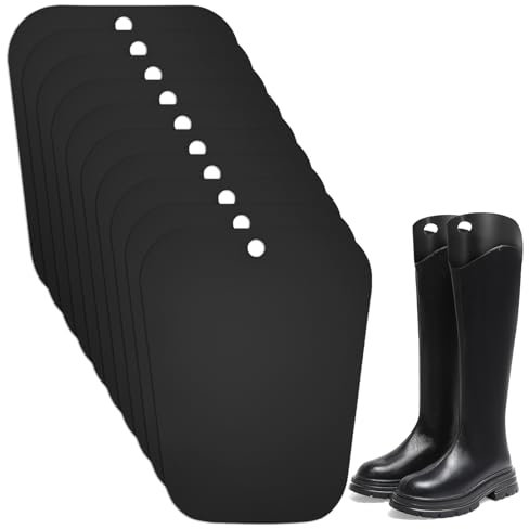 Stiefelspanner 10 Blatt 9 Zoll Stiefelformer Wiederverwendbar Kunststoff Stiefelhalter Form Einsätze Hoch Stiefel Unterstützung für Herren und Damen