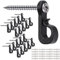 Uni-Fine Q-Hanger - Ganci a vite per interni ed esterni, per luci di Natale, garage, feste di Capodanno, per esterni (confezione da 10)