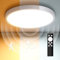 Letlit Lampada con Sensore di Movimento, 20W 2000LM Plafoniera Dimmerabile con Telecomando, Luce led con Sensore Crepuscolare, IP54 Lampada da Soffitto Luci per Corridoio Scala Balcone Bagno, 23cm