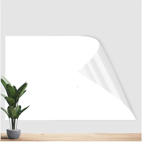 blais Weißes, Trocken Löschbares Papier, Einfarbig, Whiteboards für Wände, Flipchart-Papier, Whiteboard, Elektrostatische Whiteboard-Tapete, für die Home Company School Color : White, Size : 0.6x10