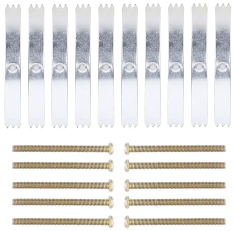 Artibetter Kit Riparazione Scatola Elettrica Tipo 86 Strumento Per Fissaggio Presa Interruttore Con Viti Zincate 20 Pezzi Per Riparazione Cassetta Scatola Scura