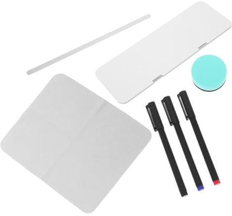 STOBOK Transparente Computer Monitor Memo Boards Mit Magnetstreifen Farben Marker Und Radiergummi Praktische Notiztafeln Für Bildschirmseiten Für Büro Und Zuhause