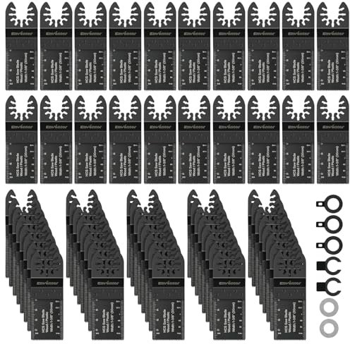 Enventor 67PCS Multi Tool Blades, Professional Universal Oscillating Saw Blades, Oscillating Tool Accessories, Compatible with Enventor 23Q1-3, 86229, 98606 and Others