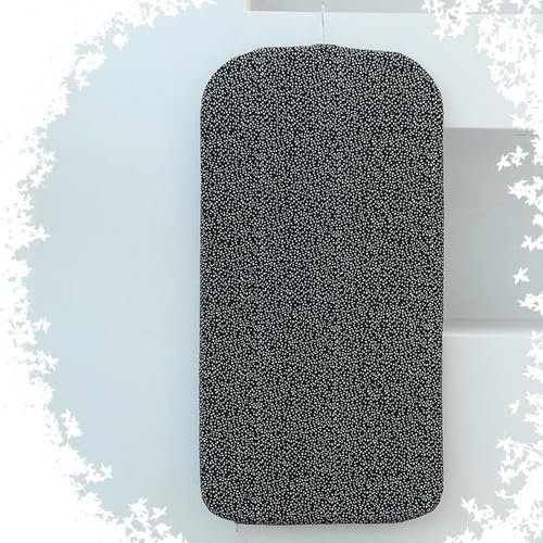 IMUNKT Bügelbrett Vertikal Hängende, Dampfbügelbrett Für Waschküche, Handbügeleisen-Bügelbrett, Dampfglätter-Pad, Tragbare Bügelmatte Zum Falten(Black-a)