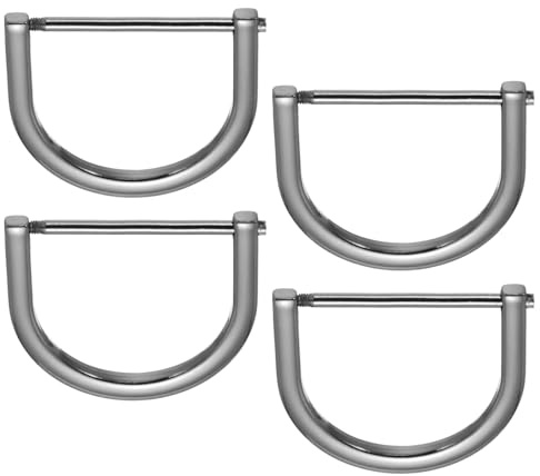 PATIKIL D-Ringe zum Einschrauben, Hufeisen, U-Form, D-Ring, Zinklegierung