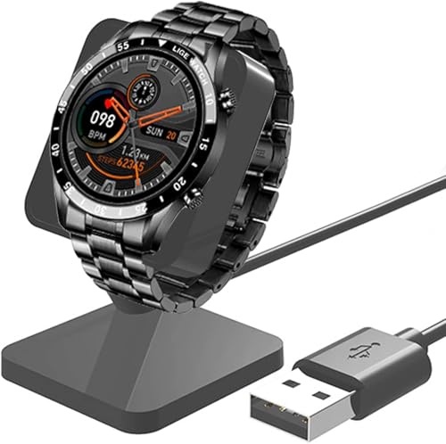 Blueshaweu Ständer Anzug für LIGE I9M Smart Watch, Ladeständer Schreibtisch Uhr Ständer Halter Ladestation Kompatibel mit LIGE I9M 1,3 Zoll Smart Watch (Schwarz)