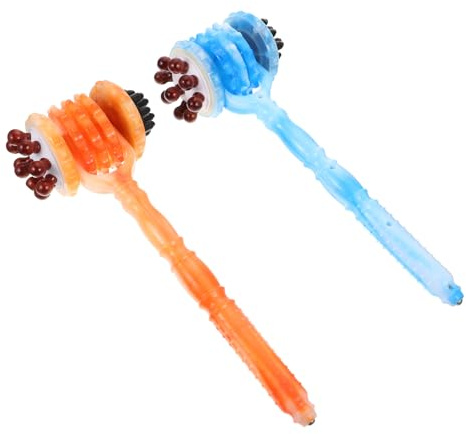 Healeved 2piezas Martillo de Masaje de Mano para Puntos de Acupuntura Corporal Martillo de Masaje de Madera para Masajear Brazos y Espalda Color Aleatorio