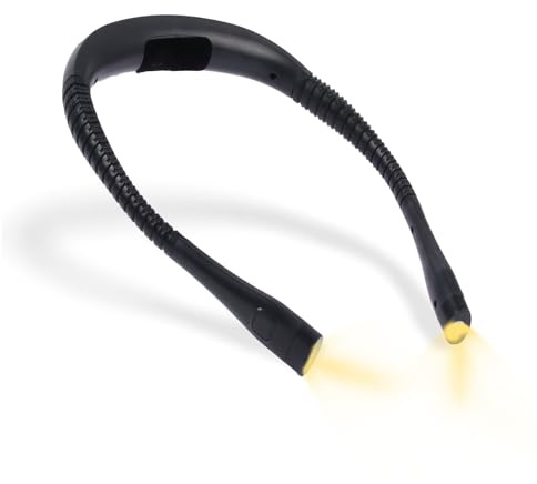 Bsdgeclogy Neck Reading Light, Rechargeable Book Light, 3 Color Modes