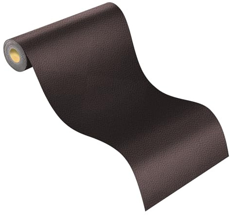 Mbsomnus Cuero Adhesivo para Tapizar 200x10 cm Parche Polipiel Marrón Oscuro Parche Reparacion Cuero Autoadhesivo Cinta Adhesiva Polipiel para Muebles Asiento de Coche Sofá Chaquetas Bolsos y Zapatos