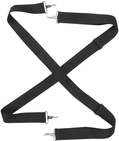 LRXIYODE Marschtrommelgurt mit Schwarzem Schultergurt Verstellbarer aus Nylon und Spart Kraft Ermöglicht Freies Spielen für Snare Drum bei Paraden und Auftritten