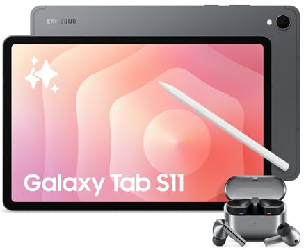 Samsung Galaxy Tab S11 con 3 anni di garanzia & Galaxy Buds3 Pro, Tablet AI, 5G, Design Leggero, DeX, RAM 12GB, 128 GB, Batteria a Lunga Durata, Gray [Versione Italiana]
