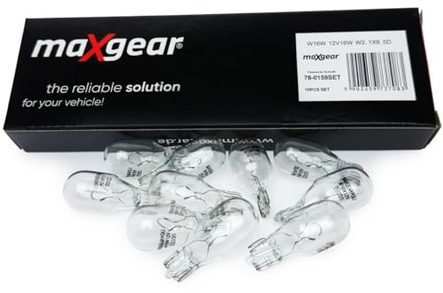 Hallenwerk 10x Stk. Set W16W / W21x95d / 12V / 16W / Kugellampe KFZ Beleuchtung Glühlampe Blinklichtlampe Glühbirne Autolampen