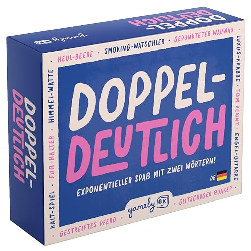 Gamely Doppel-Deutlich | Wortspiel | Familienspiel | Kartenspiel