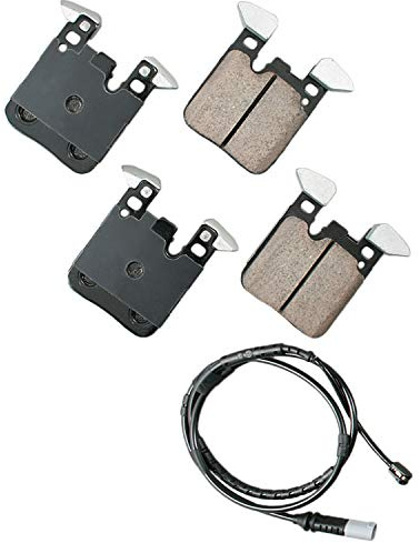 Akebono Brakes - Brake Pad Set - Superior initial effectiveness with no required break-in period, 1 Year limit warranty (EUR1656), grey