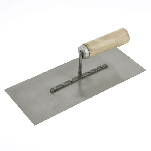 Aexit Wooden Handle Special Tool Builders Masons Plastering Bucket Trowel Tool 26cm x 11cm Model:99as498qo727