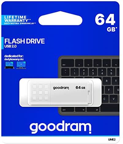 Goodram UME2-0640W0R11 PENDRIVE USB 64GB USB 2.0 Blanco