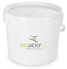 DOSICILY.COM - Gioielli al pistacchio - Pasta pura di Mandorla 5 kg fornitura professionale per Gelati e Creme e Vari Usi in Pasticceria - Raffinata Base gelato