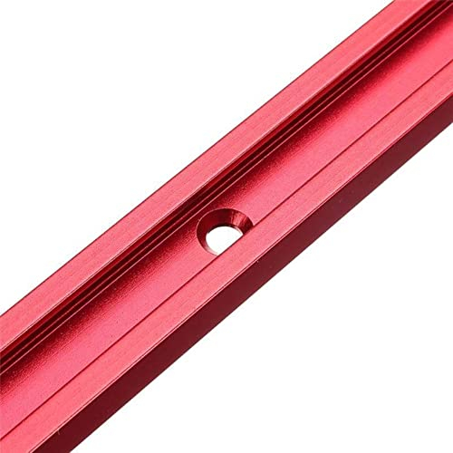 Lioaeust T-Track-Schlitz, Aluminiumlegierung, Schlitz, Doppelschnitt-Design, T-Schiene, Gehrungsschiene, Jig-Befestigung, Gehrungsvorrichtung, Werkzeuge für Holzbearbeitung (300 mm)