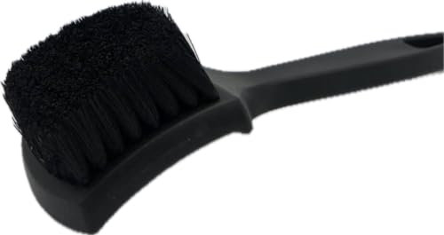 Otto Guys - Spazzola per pneumatici e interni resistente, setole resistenti, manico ergonomico, versatile per pneumatici, ruote, tappeti e tappezzeria, ideale per auto, camion, SUV, camper, casa e