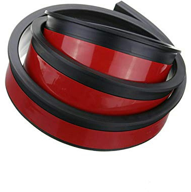 Aramox Rivestimento Parafango Ruota Auto, 2 Pezzi 1,5 M Protezione Passaruota Universale in Gomma per Auto Strisce Anticollisione Modanature Rivestimento Parafango (Nero)