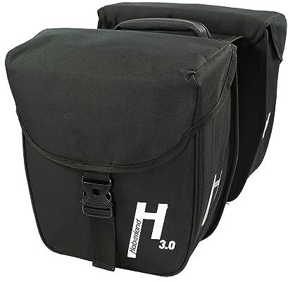 Haberland Basic S Doppelpacktasche, Schwarz, 27x31x11 cm