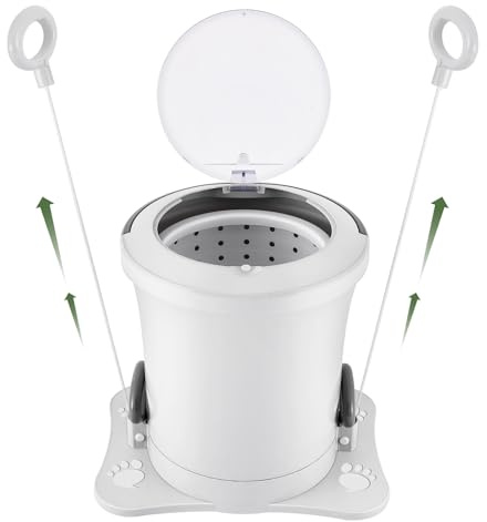 Meticuloso Manual Clothes Dryer Portable Mini Dryer Compact Spinner Non Electric Laundry Washing Machine for RV, Camping, School, Apartment, Dorm