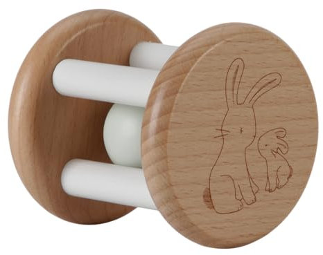 Little Dutch 8860 FSC Holz Rassel Baby Bunny - Newborn Naturals