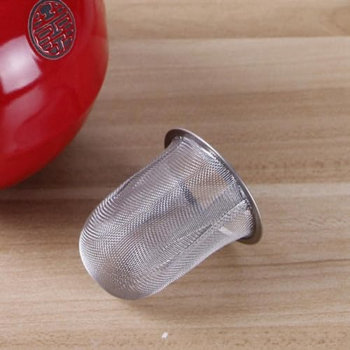 Silver Stainless Steel Tea Infuser Mesh Strainer, Teapot Replacement Mesh Strainer Insert, Reusable Loose Leaf Tea Herb Strainer Tea Filters, Replacement Tea Infuser, Tea Strainers and Filters(7cm)