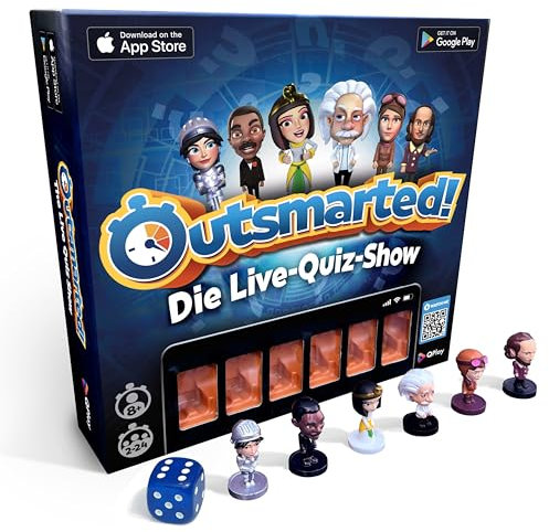 Outsmarted - The App-Connected TV Quiz-Show Board Game | Kids, Teens & Adults | Next-Level Game Night For Family & Friends | 2–24 Players | Age 8+ | 10,000+ Questions | 2025 UK Edition