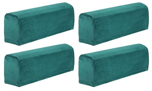 QUARKZMAN 4pz Copribraccioli per Divani per Sedie Divani Braccioli, Copribracciolo Divano Antigraffio, Verde Scuro