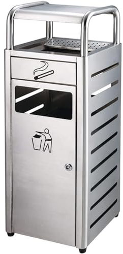 Bidone della spazzatura Bidone per il riciclaggio all'aperto Bidone della spazzatura in acciaio inossidabile con cassetto e contenitore interno Bidoni per rifiuti Contenitore per la raccolta differe