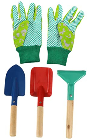 Abaodam 5pièces Lot de Outils De Jardinage pour Garçon Fille Pelle Râteau Jouets Extérieur