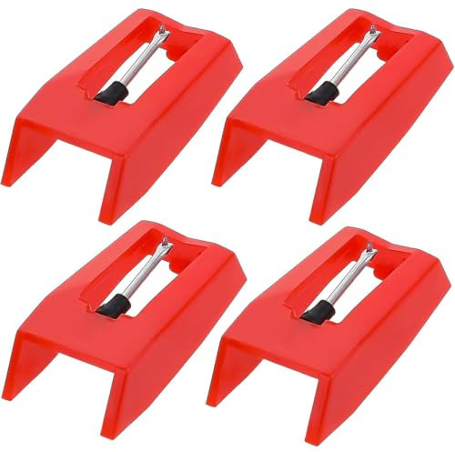 KIRZAX Empujador de agujas universal (paquete de 4), repuesto de aguja de diamante para tocadiscos, tipo aguja, repuesto de aguja para tocadiscos