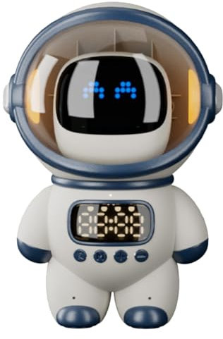 Knoruley Robot Inteligente con Inteligencia Artificial, Altavoz Inalámbrico con Bluetooth, Caja de Sonido, Despertador de Audio, Radio FM, Regalo para Niños y Niñas Estudiantes