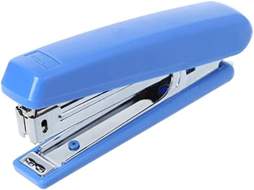 DANNMPX Agrafador Grapadora Manual de Metal portátil Utiliza No.10 Staples Suministros de Oficina de Escritorio School Grapadora Oficina(Blue)