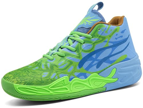 Kmrlofiy Basketsko för män, mode, halkfria, sneakers, unisex, sportskor i gummi, lätt yttersula som andas, sport, ungdomssneaker, Sneaker 13, 43 EU