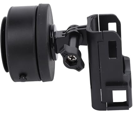 ZASCHMOY Support de Voiture Magnétique pour Caméra 3 Action avec Support à Vide électrique à Double Balle - d'alliage en Aluminium usiné CNC avec Adaptateur d'extension pour Les Polyvalents