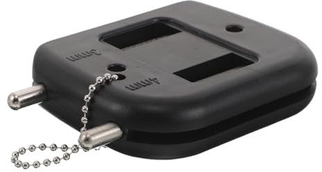 Parliky Afilador de Patines de Hielo Portátil para Hockey y Patinaje Artístico, Piedra de Afilar Negra Compacta y Resistente, Herramienta Ligera para Mantenimiento Rápido de Cuchillas