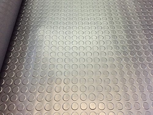3m x 1.5m | Coin Rubber Garage Flooring Matting | 3mm Thick Floor Mat