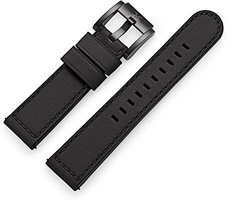 TW Steel Marc Coblen Armband Uhrenband Uhrenarmband Leder 22 MM Schwarz LB_BK_B