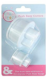 Cake Star Push Easy ''&'' Large and Small Cutters, Create and Symbols for Cake Decorating and Sugarcrafting with Fondant, Marzipan, Sugarpaste, Pastry