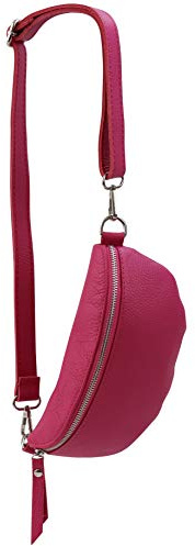 SH Leder ® echt Leder Hüfttasche Damen Herren Unisex Gürteltasche für Festival Reise Bauchtasche kleine Crossbody Bag Frauen Ledertasche 23x12cm AVA G292