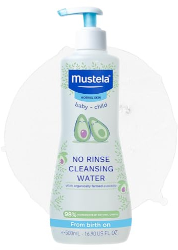Mustela Ingen sköljning, rengöring, vatten, 500 ml