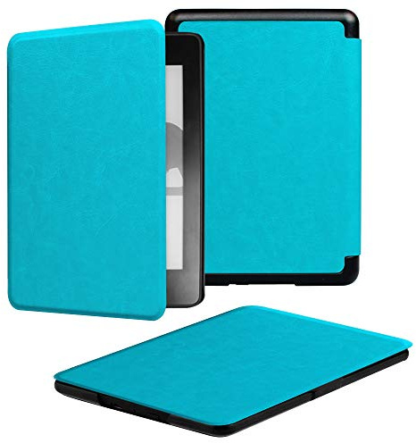 Kindle Paperwhite 4-Lederhülle(7 Farben), kompatibel mit der 10. Generation (2018), JMH Schutzhülle mit Handschlaufe/Auto Wake/Sleep