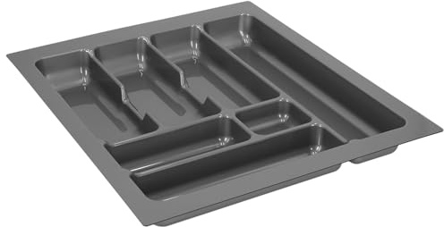 KOTARBAU® Organizador de Cubiertos para Cajon, 49 x 43,5 cm, Bandeja para Cubiertos, Cubertero para menaje, Organizador de Cubertería, Organizador Grande de plástico, Mediano, Organizador de cajones