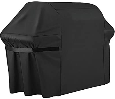 ZIGAGA Grillabdeckung, 72-Zoll-Grill-Gasgrillabdeckung, wetterfest, UV- und verblassfest 600D Oxford-Gewebe reißfest, 183 * 66 * 130cm, GECP058BB, Schwarz